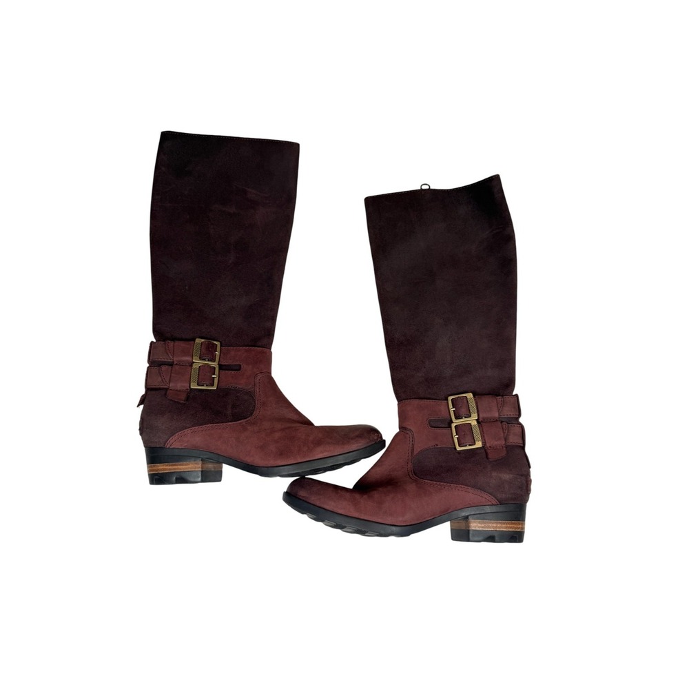 SOREL Lolla Tall II Waterproof Suede Side Zip Knee‎ High Riding Boots Women's 6